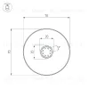 Профиль Arlight SL-ROUND-D70-360deg-2000 ANOD 037770 037770 - 3