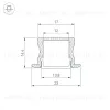Профиль Arlight ARH-LINE-2315-F-2000 ANOD GOLD 039991 039991 - 3