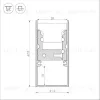 Профиль-держатель Arlight ARH-FLOOR27-H28-2000 039471 039471 - 3