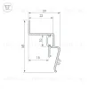 Профиль Arlight STRETCH-SHADOW-2000 BLACK A2-CONTOUR-PRO 039510 039510 - 3