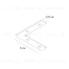 Коннектор угловой для шинопровода Arte Lamp Linea-accessories A484405L A484405L - 2
