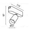 Трековый светильник Maytoni Focus LED TR103-1-5W4K-M-B TR103-1-5W4K-M-B - 4