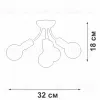 Потолочная люстра Vitaluce V3927-1/4PL V3927-1/4PL - 3
