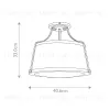 Потолочный светильник Hinkley Charlotte HK-CHARLOTTE-SF-AN HK-CHARLOTTE-SF-AN - 5