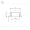 Профиль Arlight LINE-2308-F-2000 ANOD 040300 040300 - 3
