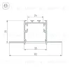 Профиль Arlight SL-LINIA32-FANTOM-3000 ANOD 036225 036225 - 3