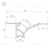 Профиль Arlight FANTOM-W45-BEVEL-2000 WHITE 039949 039949 - 4