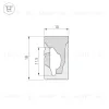 Силиконовый профиль Arlight WPH-FLEX-1018-SIDE-S10-50m WHITE 040828 040828 - 2