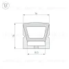 Силиконовый профиль Arlight WPH-FLEX-1616-TOP-S11-5m WHITE 040270 040270 - 2