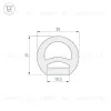 Силиконовый профиль Arlight WPH-FLEX-D20-TOP-S10-20m WHITE 041095 041095 - 2