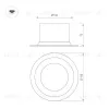 Встраиваемый светильник Arlight MS-DROP-BUILT-R158-30W Warm3000 (WH, 90 deg, 230V) 041464 041464 - 3