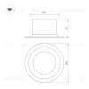 Встраиваемый светильник Arlight MS-DROP-BUILT-R84-8W Warm3000 (BK, 85 deg, 230V) 041493 041493 - 2