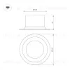 Встраиваемый светильник Arlight MS-DROP-BUILT-R137-24W Day4000 (BK, 90 deg, 230V) 041500 041500 - 2