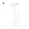 Трековый магнитный светильник Arlight MAG-ORIENT-STICK-HANG-R20-3W Day4000 (BK, 180 deg, 48V) 036541(1) 036541(1) - 6