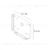 Заглушка для магнитного шинопровода Arte Lamp Linea-Accessories A484233E A484233E - 2