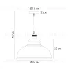 Подвесной светильник Arte Lamp Cappello A7039SP-1BK A7039SP-1BK - 5