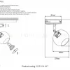 Трековый однофазный светильник Crystal Lux CLT 0.31 017 BL CLT 0.31 017 BL - 3