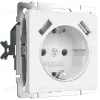 Розетка с заземлением, шторками и USBх2 Werkel 4690389191992 W1171561 a062406 4690389191992 - 1
