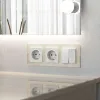 Выключатель двухклавишный проходной с подсветкой Werkel 4690389191855 W1122161 a062402 4690389191855 - 2