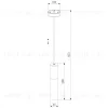 Уличный подвесной светильник Elektrostandard Glas 5602 TECHNO черный 4690389193569 a062780 4690389193569 - 5