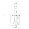 Подвесная люстра Garda Decor 20MD3231-3NI 20MD3231-3NI - 2
