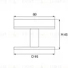 Адаптер к треку для светильников IT02-006, IT02-011 Italline IT08-8017 white IT08-8017 white - 2