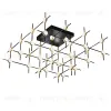 Потолочная люстра DeLight Collection Molecular MX18001067-36A black/gold MX18001067-36A  black/gold - 1