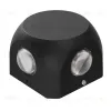 Уличный настенный светильник Uniel ULU-P30D-4W/4000K IP65 BLACK UL-00010521 ULU-P30D-4W/4000K IP65 BLACK - 1