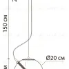 Подвесной светильник Arte Lamp Нolly A3220SP-1PB A3220SP-1PB - 3