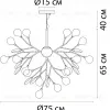 Подвесная люстра Arte Lamp Candy A7274SP-45GO A7274SP-45GO - 2