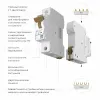 Автоматический выключатель 1P 10 A C 4,5 kА Werkel W901P104 4690389192401 a062487 4690389192401 - 2