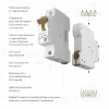 Автоматический выключатель 1P 16 A C 4,5 kА Werkel W901P164 4690389192555 a062455 4690389192555 - 2