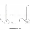 Настольная лампа Crystal Lux LARGO LG9W GOLD LARGO LG9W GOLD - 2