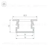 Профиль Arlight PDS-FS-3000 ANOD BLACK 040735 040735 - 3