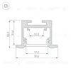 Профиль Arlight SL-LINE-3523-F-2500 WHITE 043117 043117 - 3