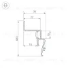 Профиль Arlight STRETCH-SHADOW-2000 WHITE (A2-CONTOUR-PRO) 042559 042559 - 3
