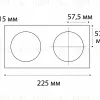 Рамка для светильника Italline IT02-QRS2 white IT02-QRS2 white - 3