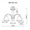 Люстра на штанге MyFar Anna MR1451-5C MR1451-5C - 6