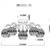 Потолочная люстра MyFar Frank MR1651-5C MR1651-5C - 8