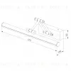 Подсветка для картин Elektrostandard Monza LED 40128/LED бронза 4690389198427 a064138 4690389198427 - 4