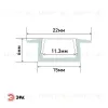 Комплект с врезным анодированным профилем Эра 2206 Б0039464 Б0039464 - 3