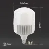Лампа светодиодная Эра E27 85W 4000K LED POWER T140-85W-4000-E27/E40 Б0032087 Б0032087 - 6