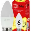 Лампа светодиодная Эра E27 6W 2700K ECO LED B35-6W-827-E27 Б0020620 Б0020620 - 1