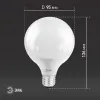 Лампа светодиодная Эра E27 15W 6500K LED G95-15W-6000K-E27 Б0049079 Б0049079 - 6