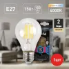 Лампа светодиодная Эра E27 15W 4000K F-LED A60-15W-840-E27 Б0046983 Б0046983 - 5