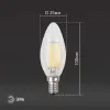 Лампа светодиодная Эра E14 11W 4000K F-LED B35-11w-840-E14 Б0046987 Б0046987 - 6