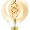 Лампа светодиодная Эра E27 7W 2400K F-LED G95-7W-824-E27 spiral gold Б0047663 Б0047663 - 2