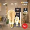 Лампа светодиодная Эра E27 7W 2400K F-LED ST64-7W-824-E27 gold Б0047664 Б0047664 - 5