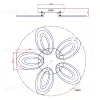 Потолочная люстра Escada Air 10211/5LED 10211/5LED - 7