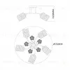 Потолочная люстра Escada Weigela 1113/5PL 1113/5PL - 6
